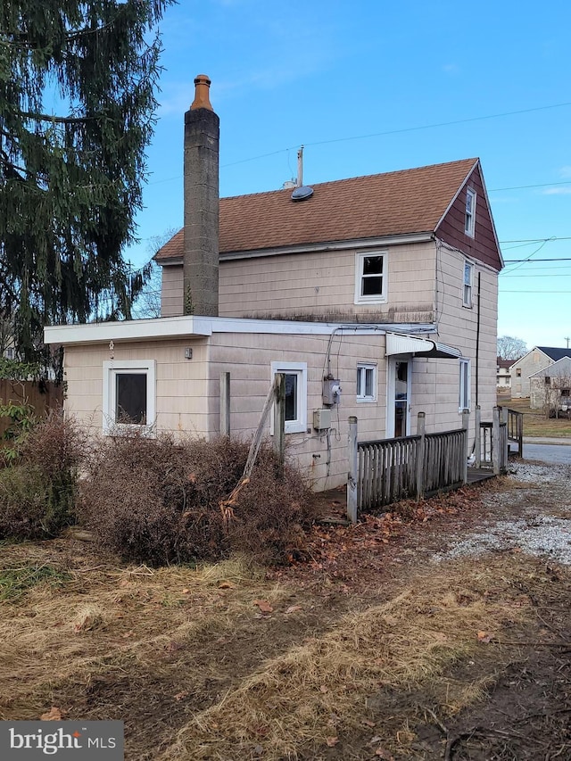 view of rear view of house