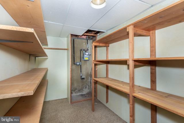 view of storage room