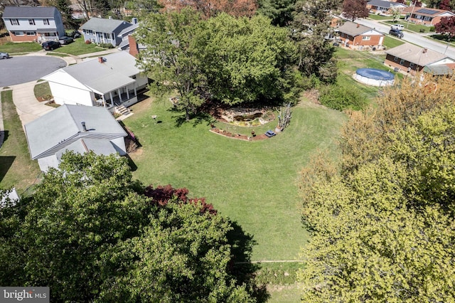 drone / aerial view featuring a residential view