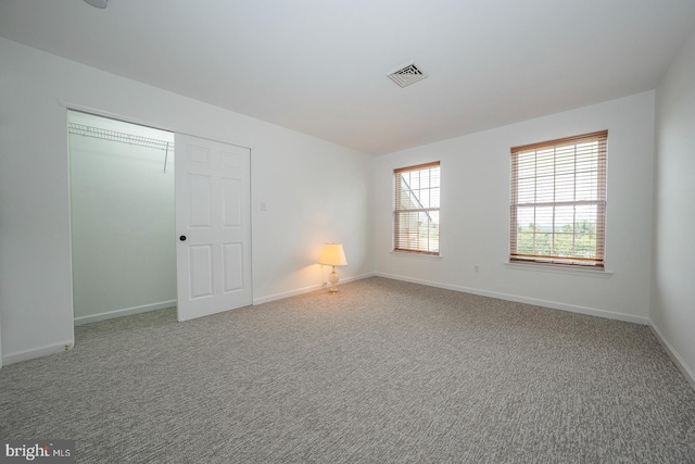 view of carpeted empty room