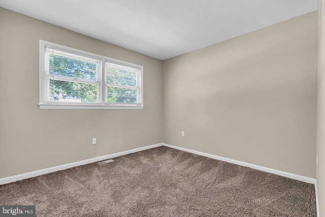 spare room with carpet floors