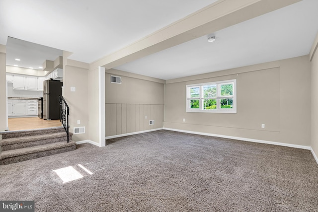 interior space with light colored carpet