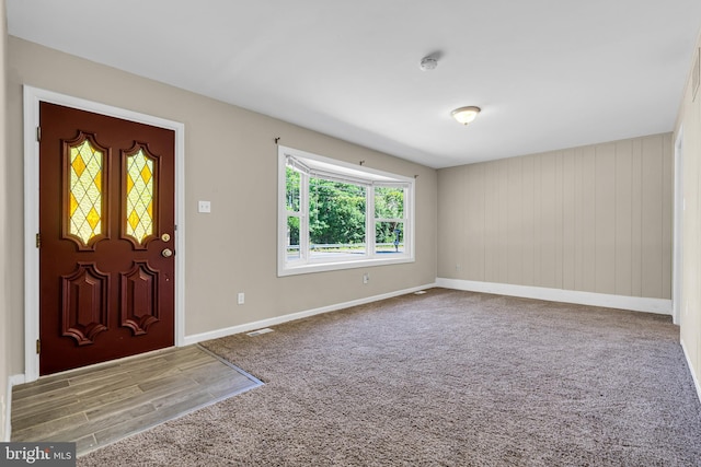 entryway featuring wood-type flooring