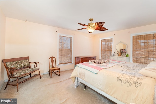 4229 Roundtop Rd, Elizabethtown, PA 17022 - bedroom with light colored carpet and a ceiling fan