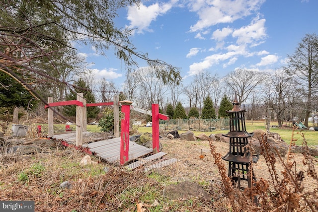 view of yard featuring a playground