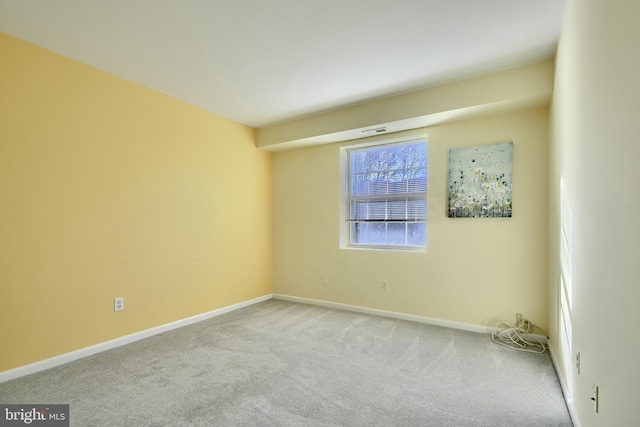 view of carpeted empty room