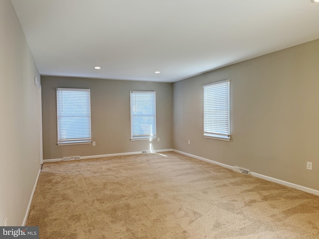 view of carpeted empty room