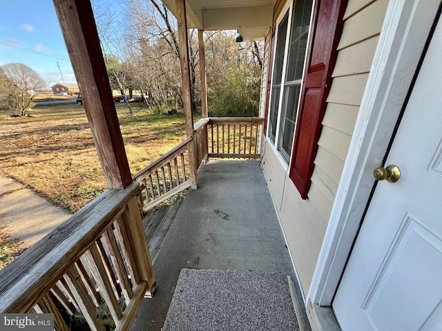 exterior space with covered porch