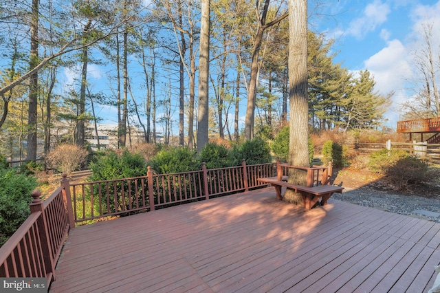 view of wooden terrace