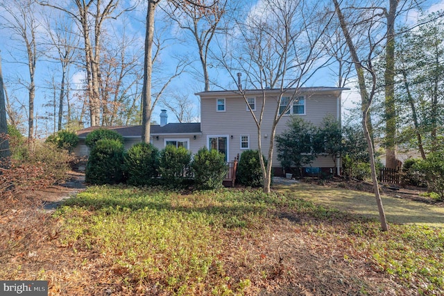 view of rear view of property