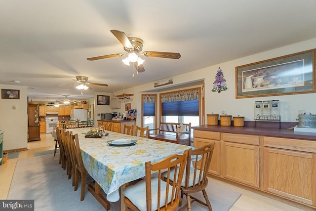 view of dining space