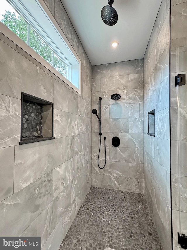 4035 Tamaron Ct, Brandywine, MD 20613 - bathroom with tiled shower and recessed lighting