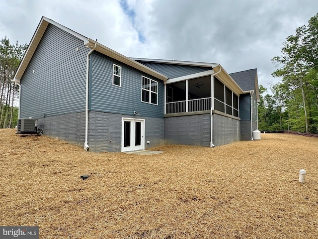4035 Tamaron Ct, Brandywine, MD 20613 - back of house with a sunroom and cooling unit