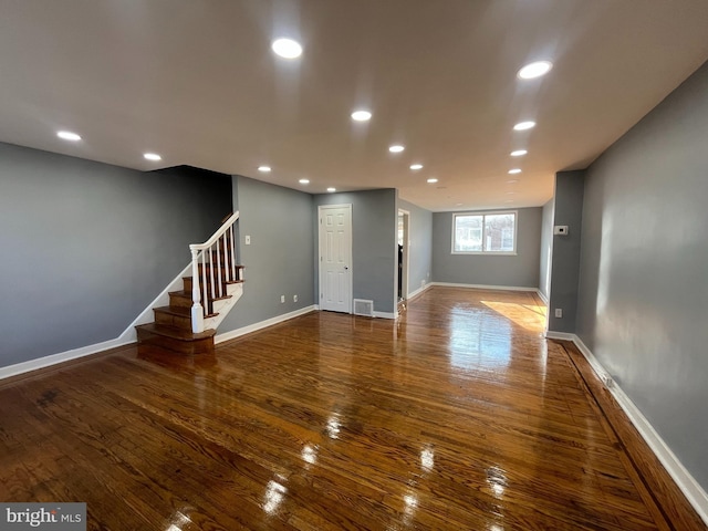 interior space featuring hardwood / wood-style flooring