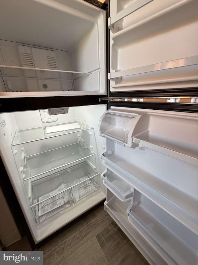 interior details with white fridge