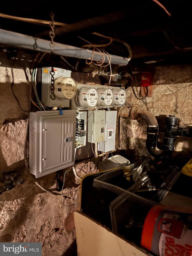 utility room featuring electric panel