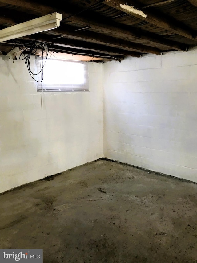 view of basement