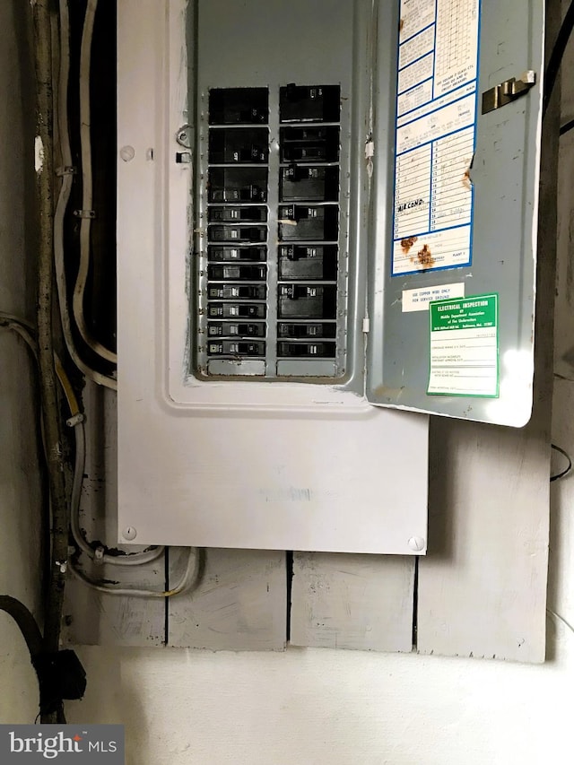 utility room with electric panel