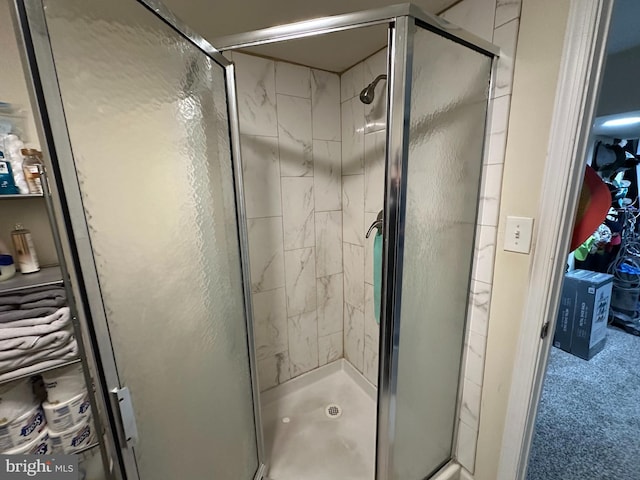 bathroom with walk in shower