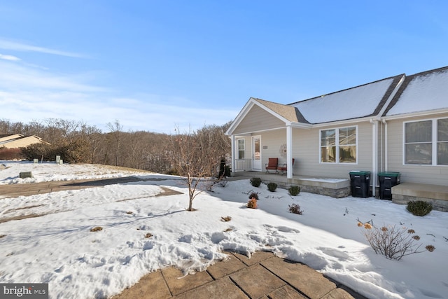 view of front of house with a porch