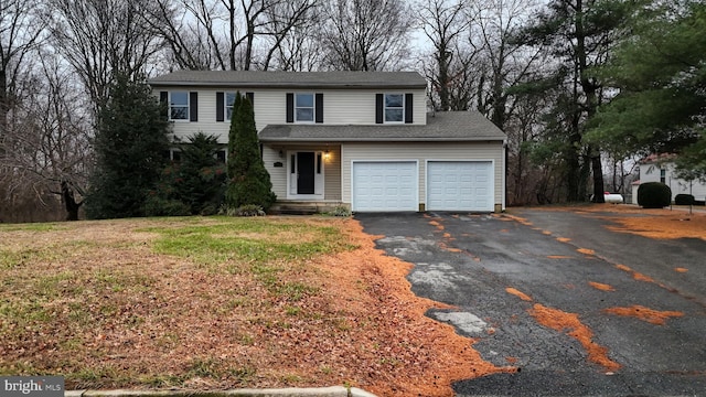 front facade featuring a garage