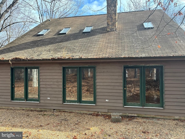 view of rear view of property