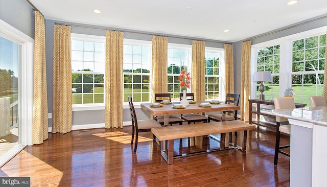 view of sunroom / solarium