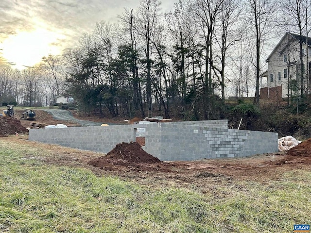 view of entry to storm shelter