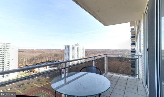 view of balcony