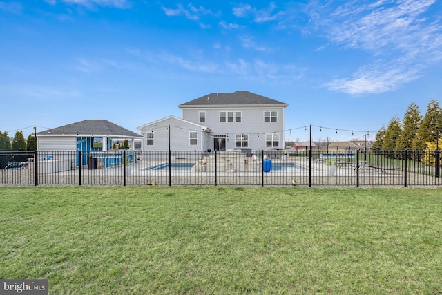 exterior space featuring a yard