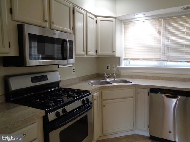 kitchen featuring sink and appliances with stainless steel finishes