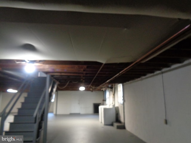 view of basement