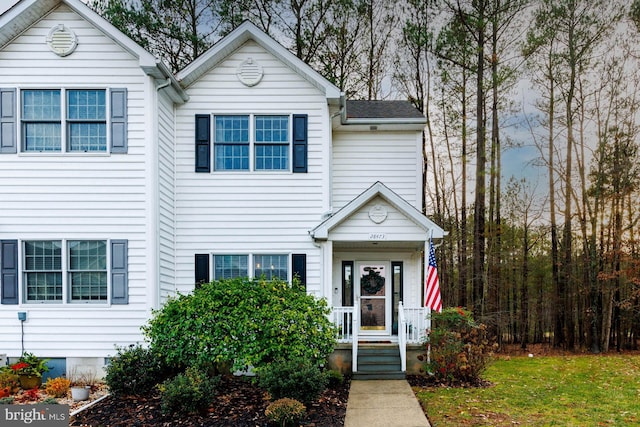 view of front of home