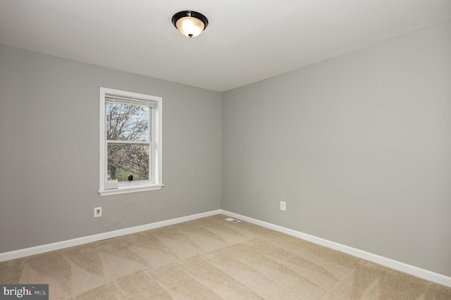 view of carpeted empty room