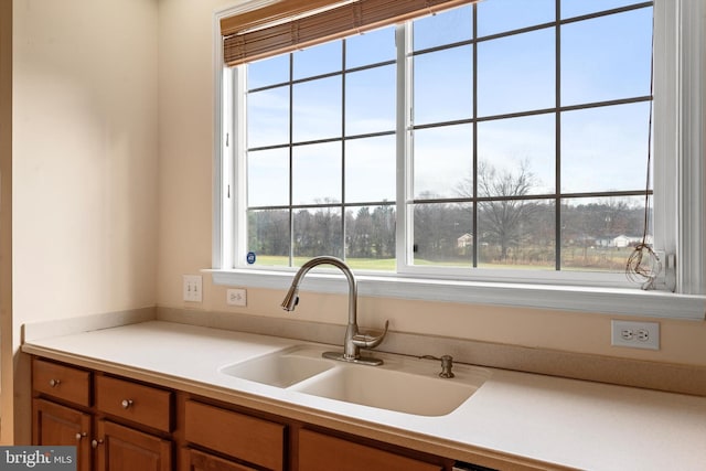 kitchen featuring sink and plenty of natural light