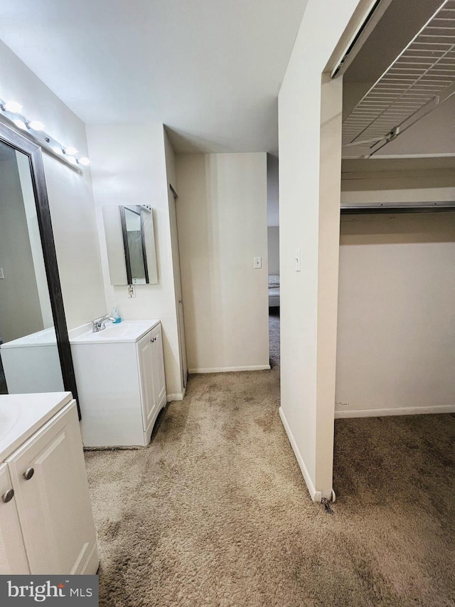 6711 Park Heights Ave Unit 207, Baltimore, MD 21215 - full bath featuring vanity and carpet