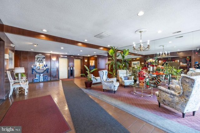 6711 Park Heights Ave Unit 207, Baltimore, MD 21215 - lobby with a textured ceiling and recessed lighting