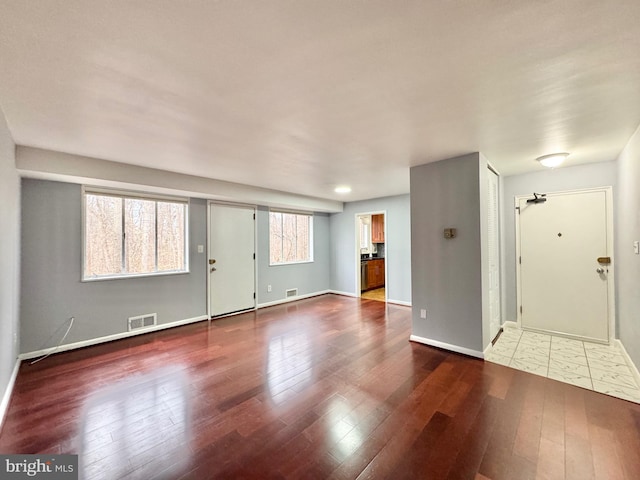 foyer featuring hardwood / wood-style floors