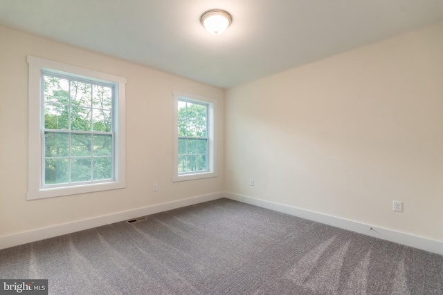 unfurnished room with carpet