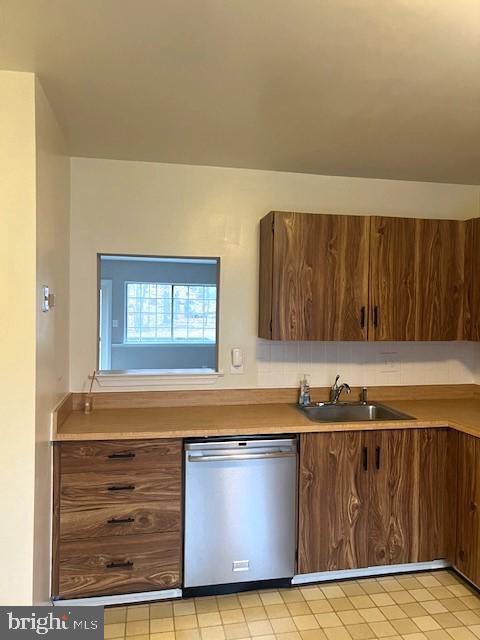 kitchen with dishwasher and sink