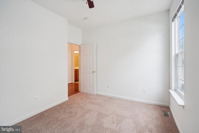 view of carpeted empty room