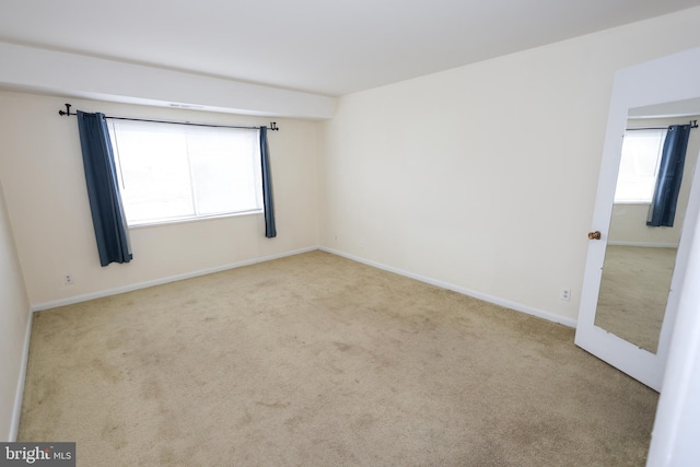 view of carpeted empty room