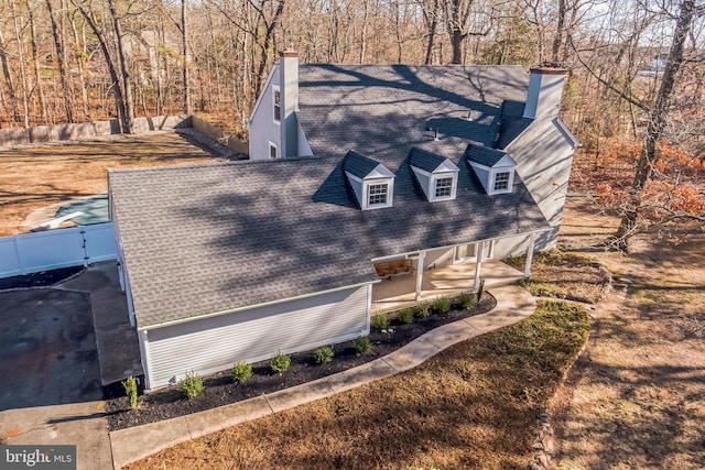 birds eye view of property