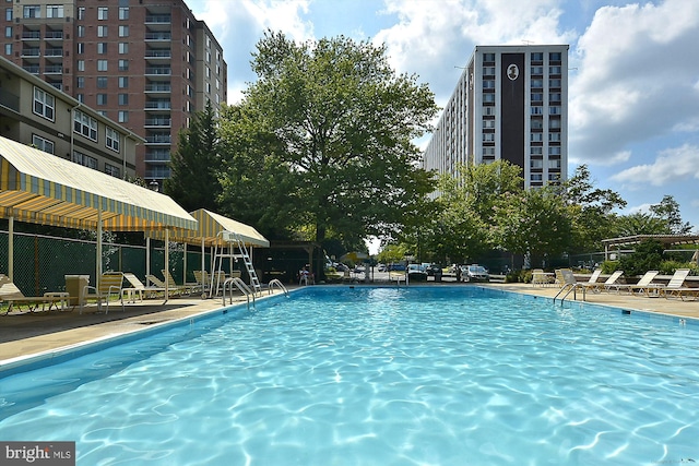 view of pool