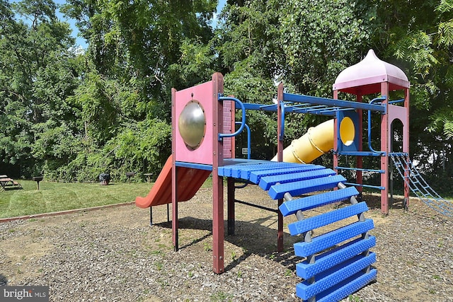 view of jungle gym