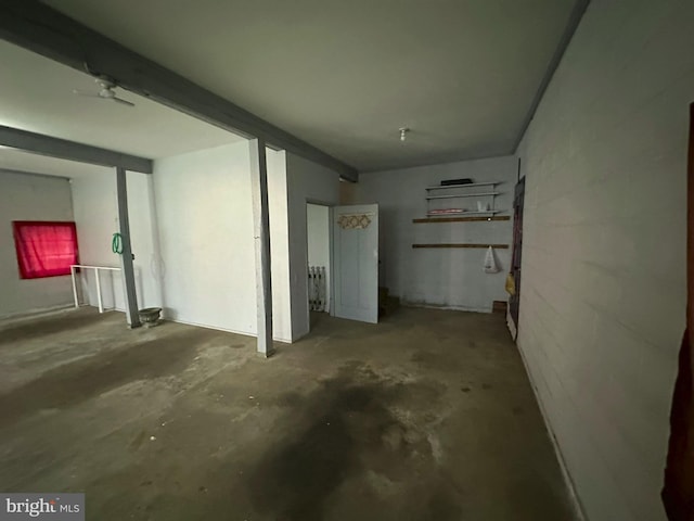 view of basement