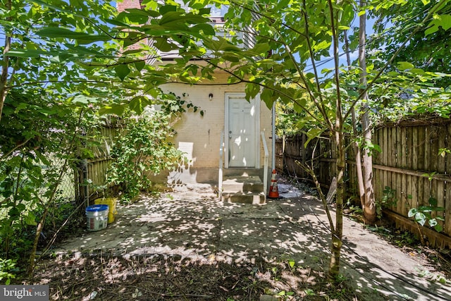 view of yard with a patio