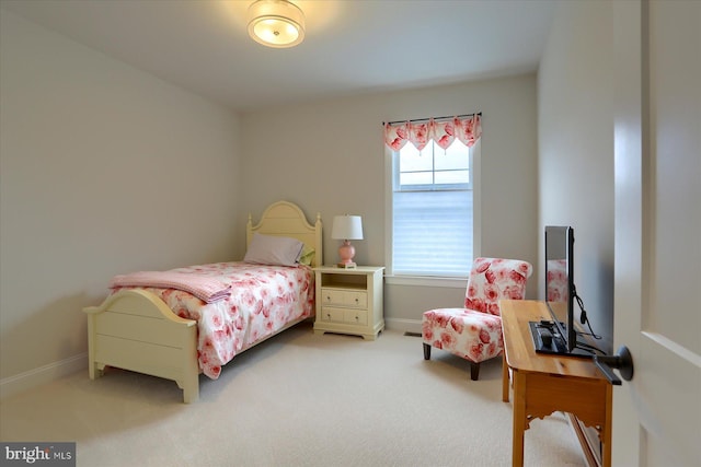 bedroom with carpet floors