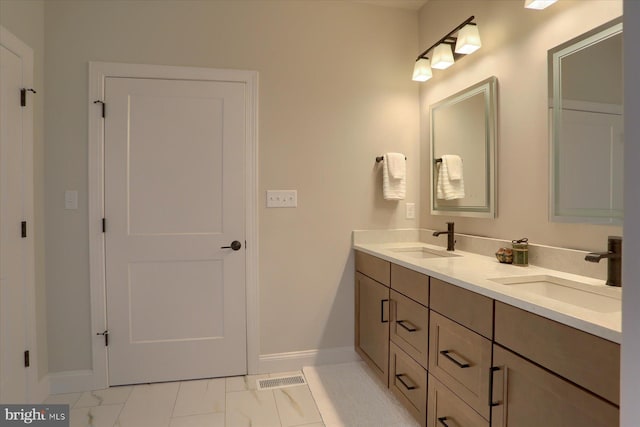 bathroom with vanity