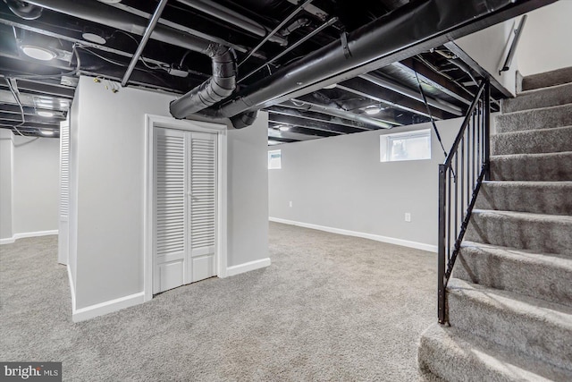 811 Rosedale Ave, Rosedale, MD 21237 - basement featuring carpet
